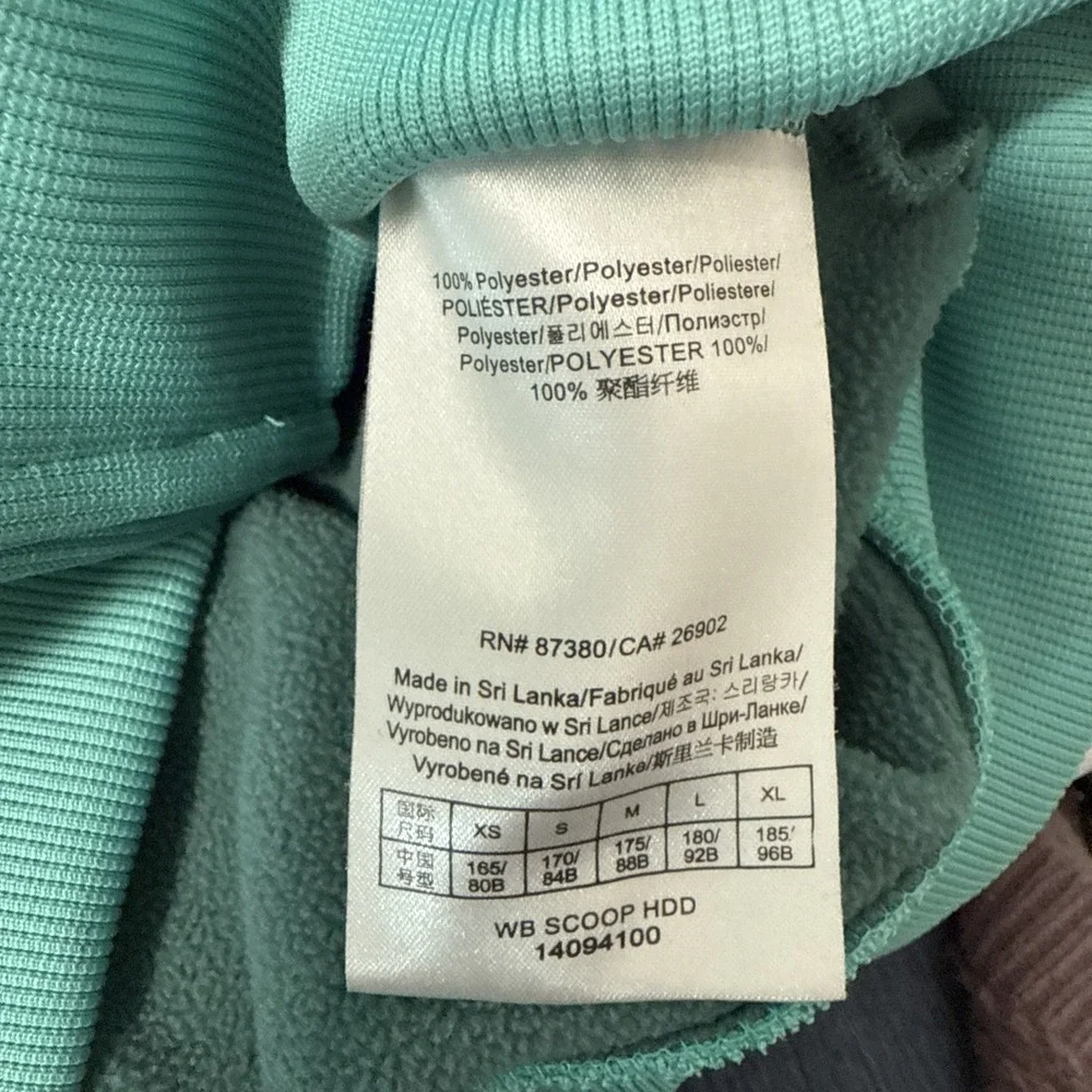 BURTON SNOWBOARD Full Zip Hoodie Sweatshirt Jacket Turquoise Size Small‎